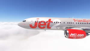 PMDG 737-800 w/ cabin Jet2 - G-JZ* silver fleet thumbnail 1