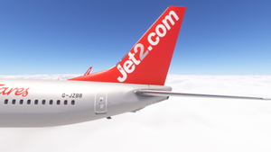 PMDG 737-800 w/ cabin Jet2 - G-JZ* silver fleet thumbnail 2