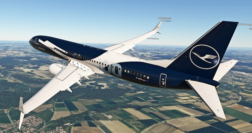 PMDG 737-900ER Lufthansa 100 Years Livery