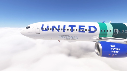 PMDG 737-900ER w/ cabin United Airlines  - The Future is SAF (N27602)