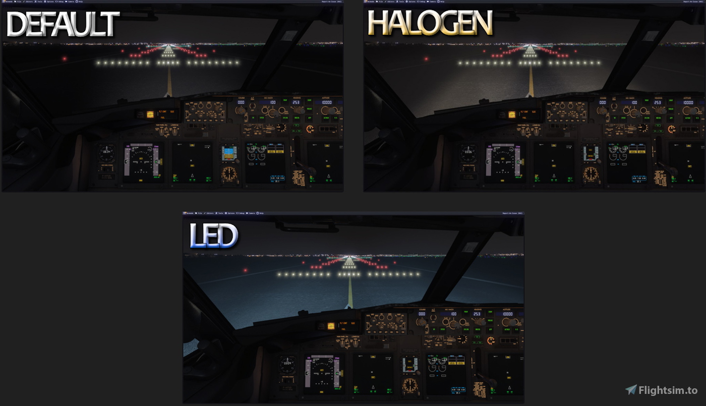 [PMDG 737] Thanzo Mod Light Enhanced für Microsoft Flight Simulator | MSFS