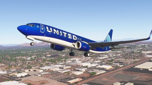 PMDG B737-800 | United Airlines | Fictional (Special Custom Color) | Requested