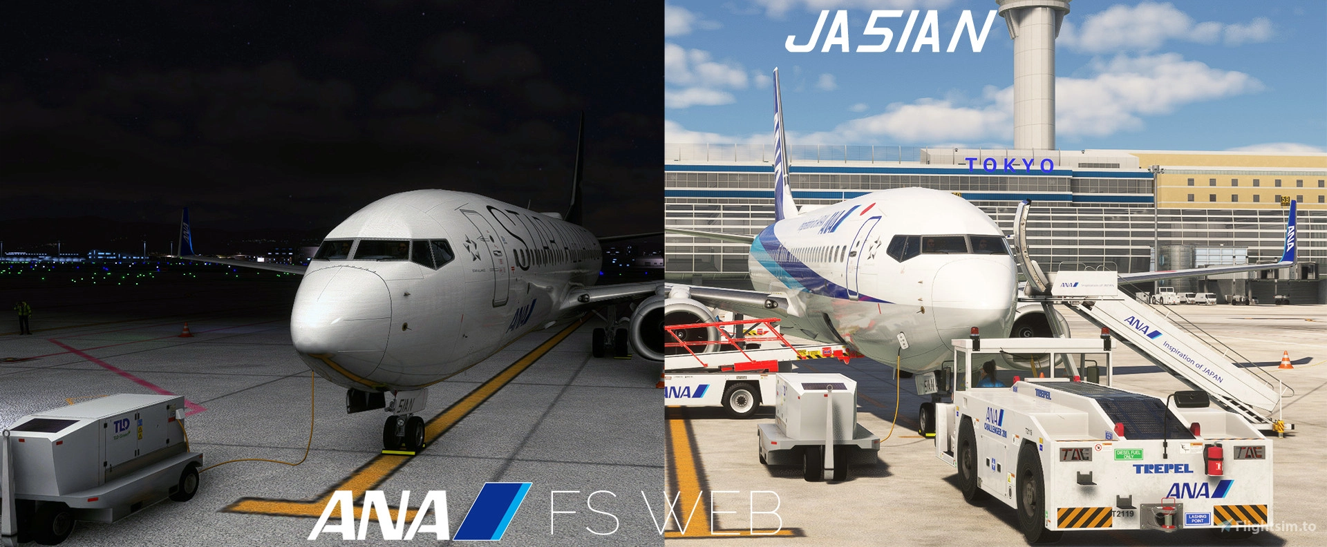 All Nippon Airways (ANA) 737-881 | JA51AN (ANA WINGS + Star