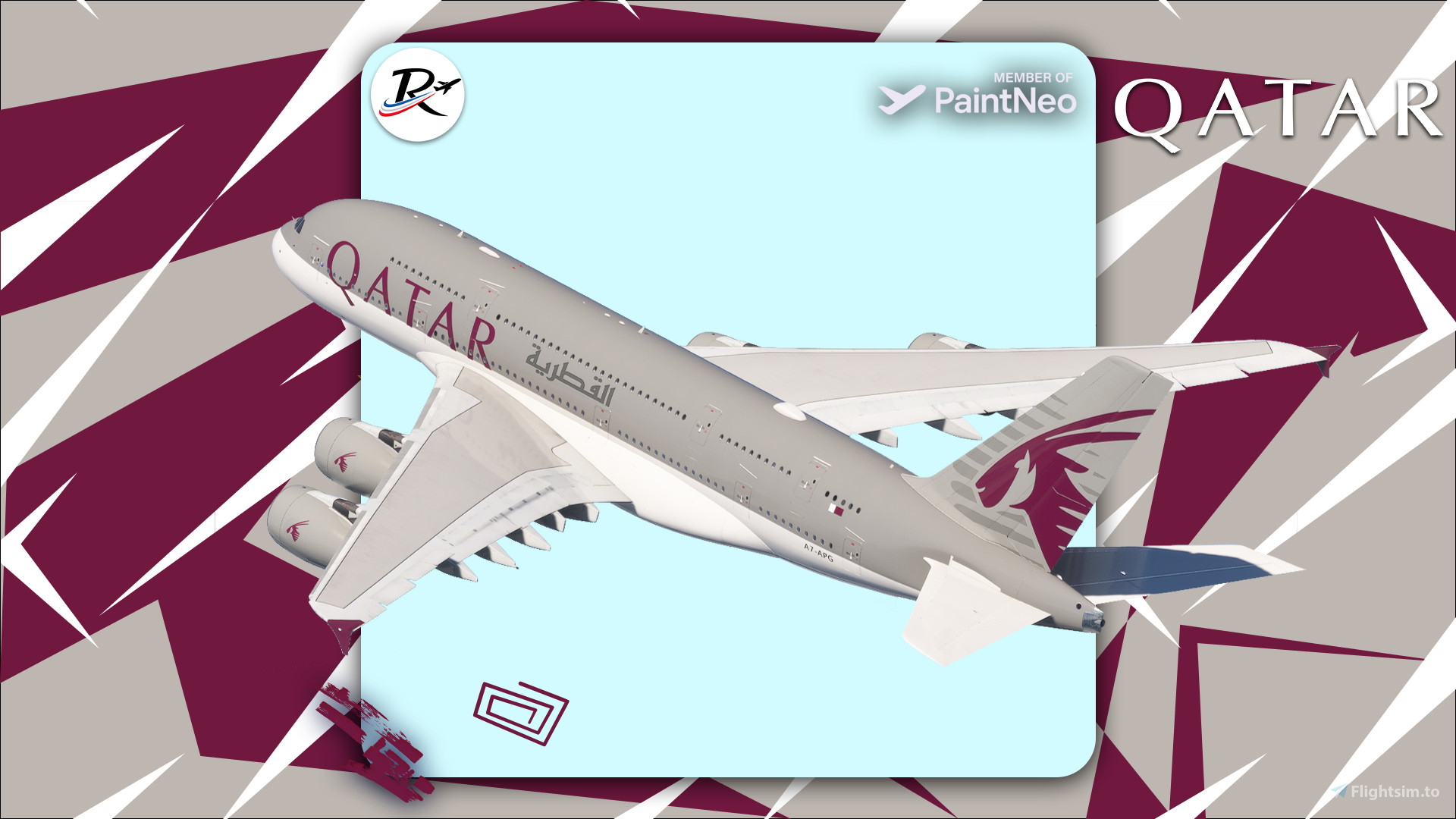Qatar Airways A7-APG FlyByWire A380 [raimbotrax][8K] for Microsoft