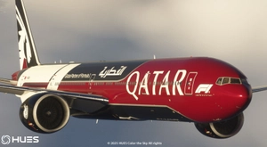 Qatar Airways A7-BEG [FORMULA 1] | PMDG 777-300ER thumbnail 7