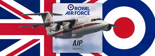 RAF Statesman - ZE700 & Specials Pack - JustFlight RJ70