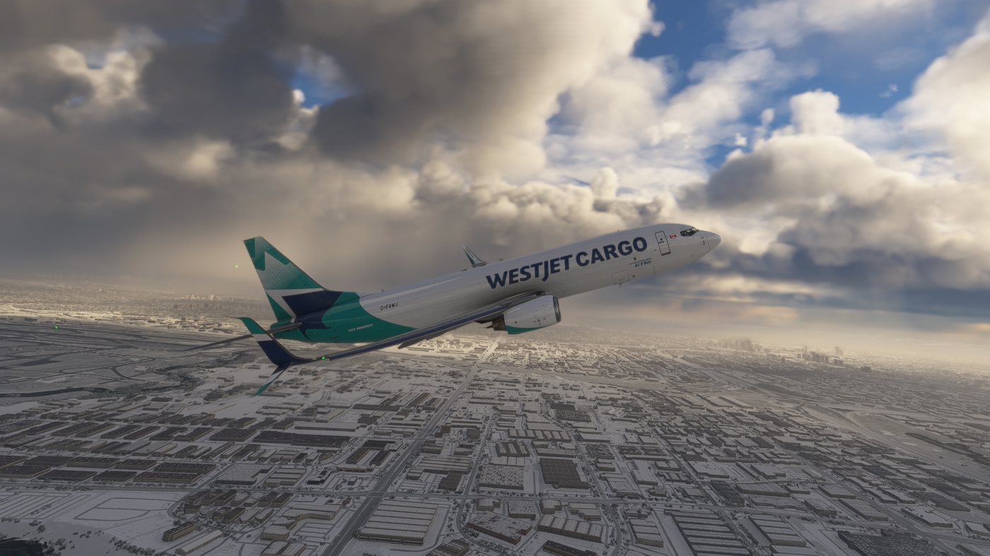 PMDG Boeing 737-800 (BCF) | WestJet Cargo C-FAWJ - Image 1