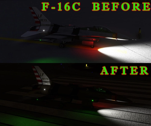 SC Designs  F-16  C,  D,  I,  Lights Mod