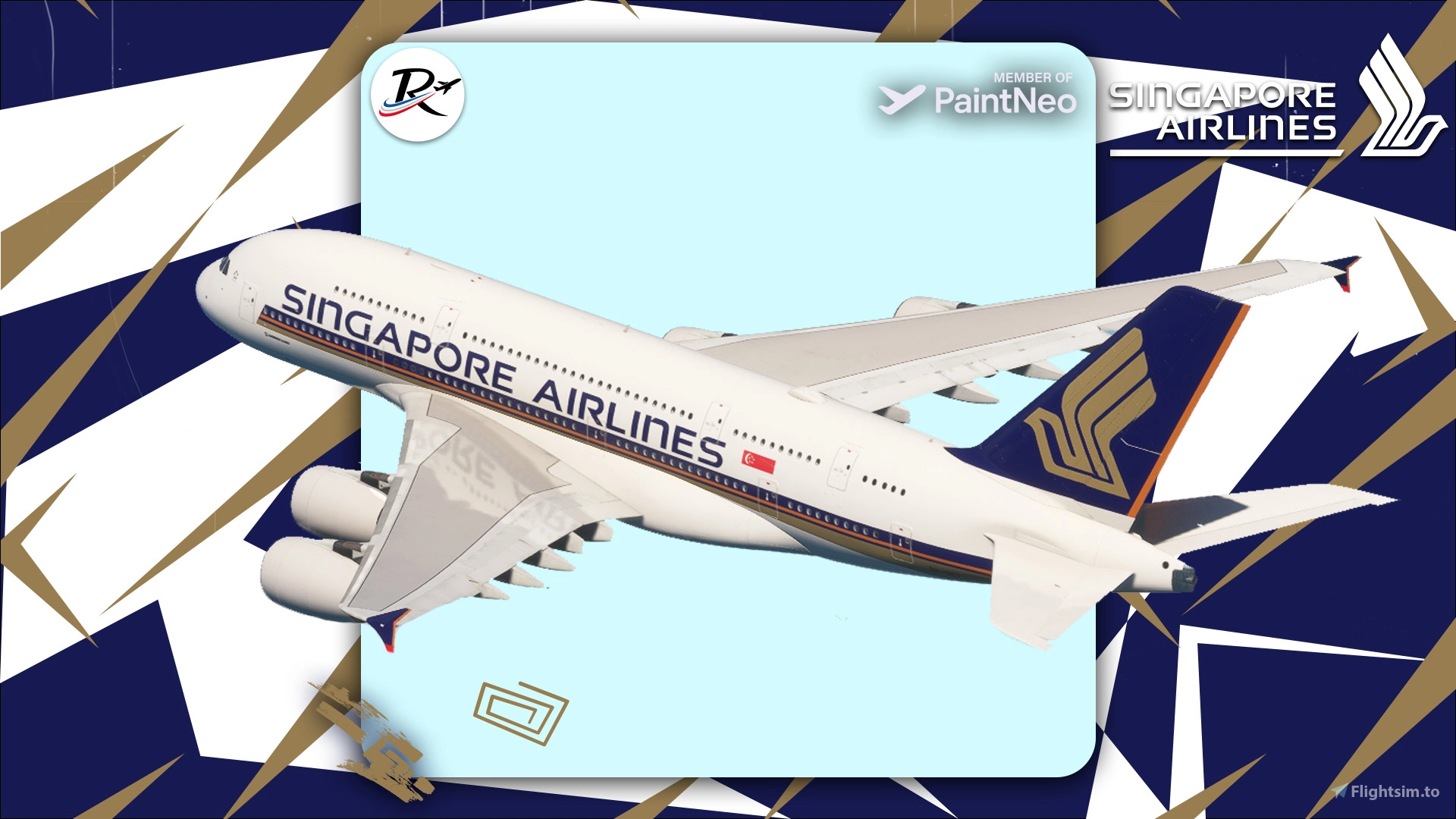 Fenix Simulation A320-200 Singapore Airlines 9V-SLS (Fictional