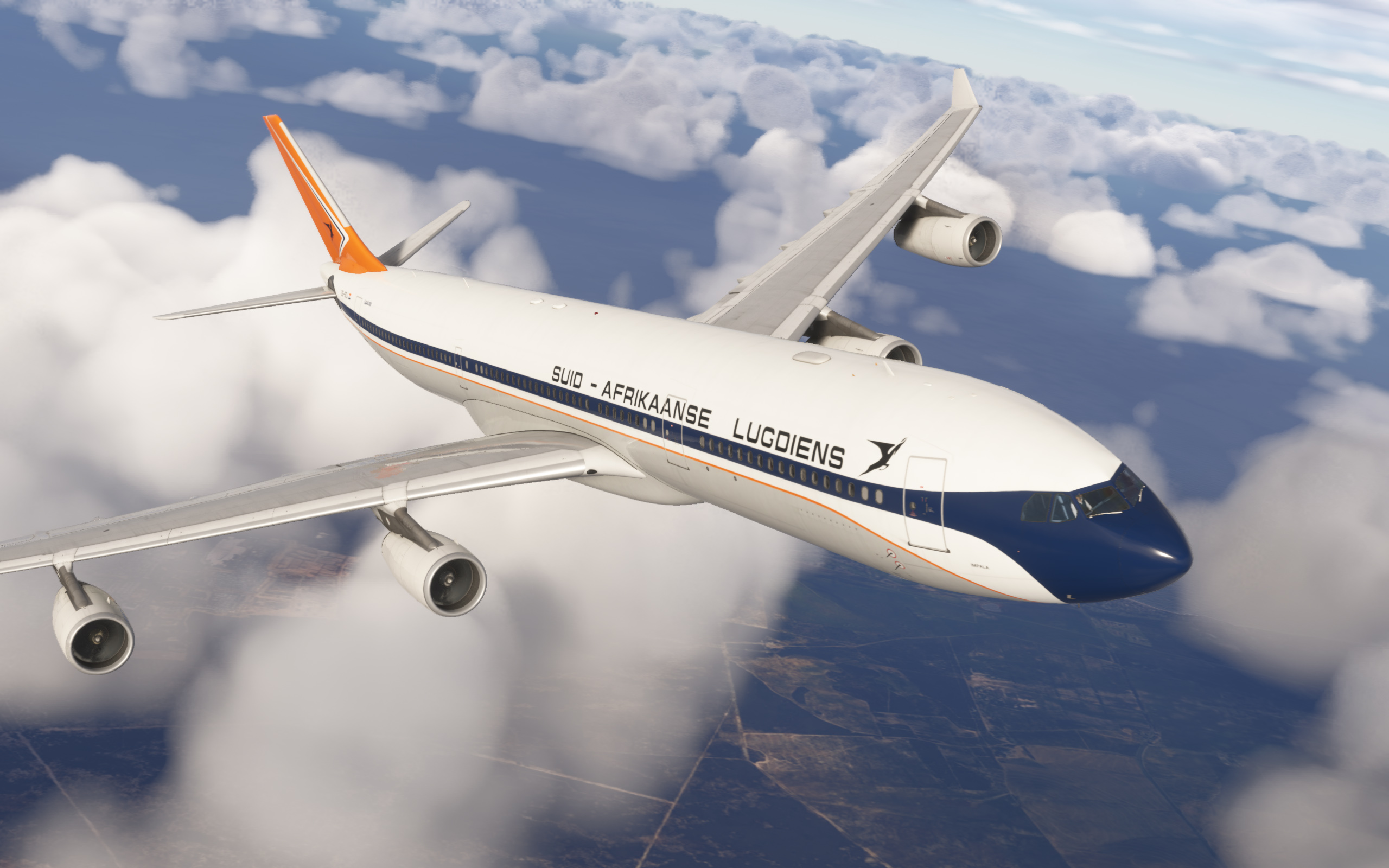 South African Airways Airbus A340-300 iniBuilds Fictional 1970's