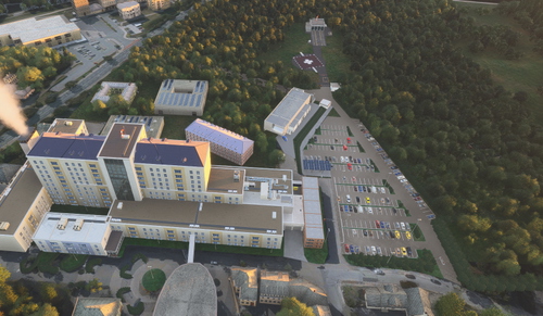 Station Christoph 08 in Lünen mit den Krankenhäusern im nordöstlichen Ruhrgebiet