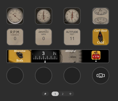 StreamDeck Plus Profile for CAS Piper Cub