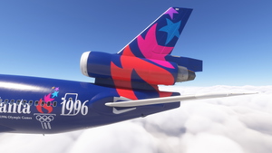 TFDi Design MD-11 w/cabin Delta Air Lines - Atlanta Olympia 1996 - N812DE thumbnail 2