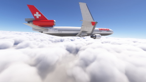 TFDi Design MD-11 w/ cabin Swissair Mini Fleet - Grey Design thumbnail 5