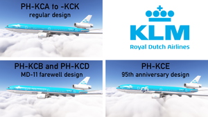 TFDi MD-11 w/ cabin KLM fleet - new design + 95 anniversary + md-11 farewell design thumbnail 6