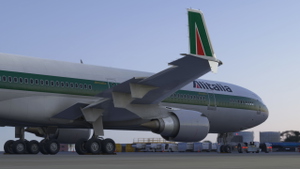 New Art Update | TFDi MD11 [GE PAX] Alitalia "Old" (1994-1996) I-DUPC 8k thumbnail 8