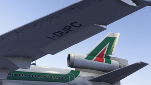 New Art Update | TFDi MD11 [GE PAX] Alitalia "Old" (1994-1996) I-DUPC 8k thumbnail 9