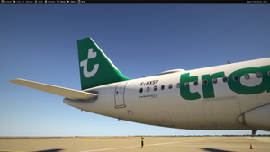 Transavia France F-HXSV/SX  Inibuilds A32N MSFS2024 (with cabin &  test reg XSX livery) thumbnail 2