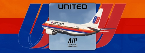 United 'Saul Bass' - N916UA - CSS 737-500
