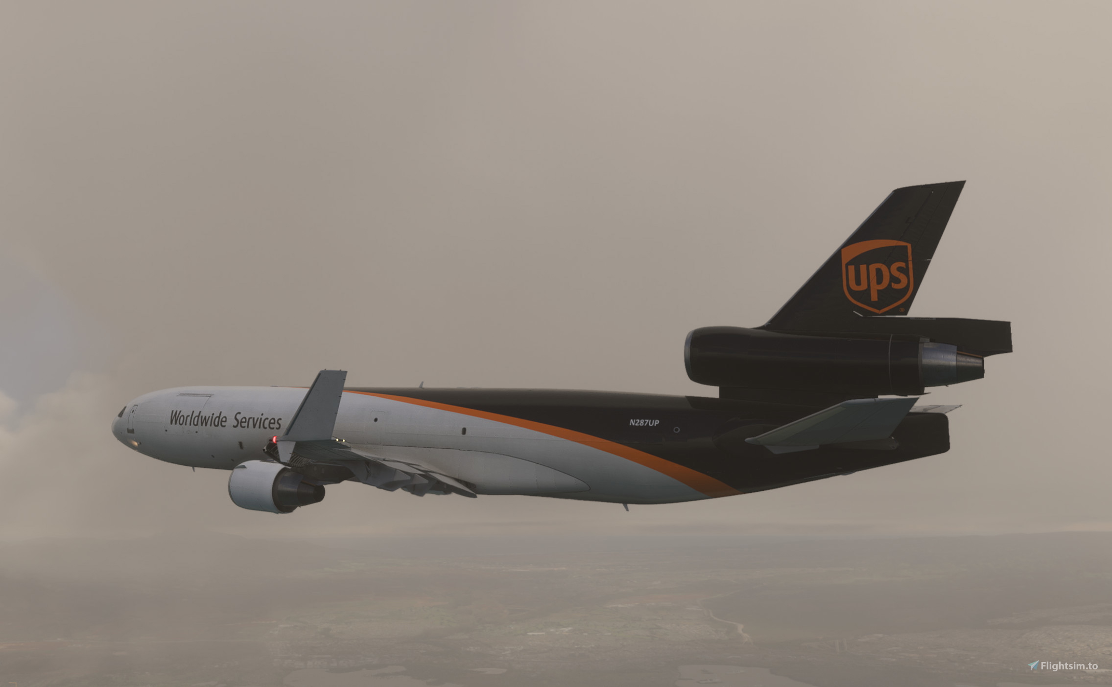 UPS MCDonnell Douglas MD-11F N287UP for Microsoft Flight Simulator