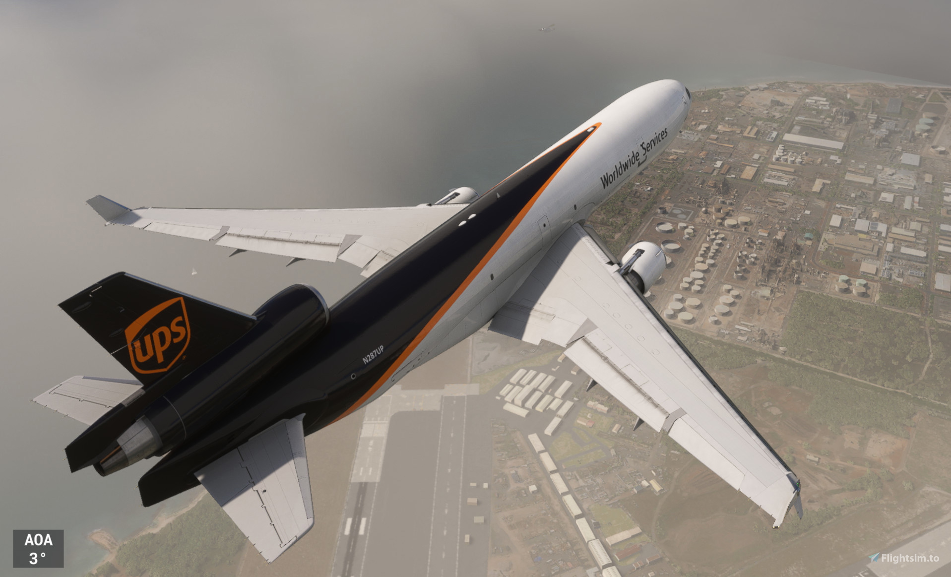 UPS MCDonnell Douglas MD-11F N287UP for Microsoft Flight Simulator