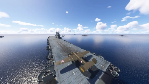USS Hornet 650 Miles East of Tokyo - Doolittle Raid Start Point