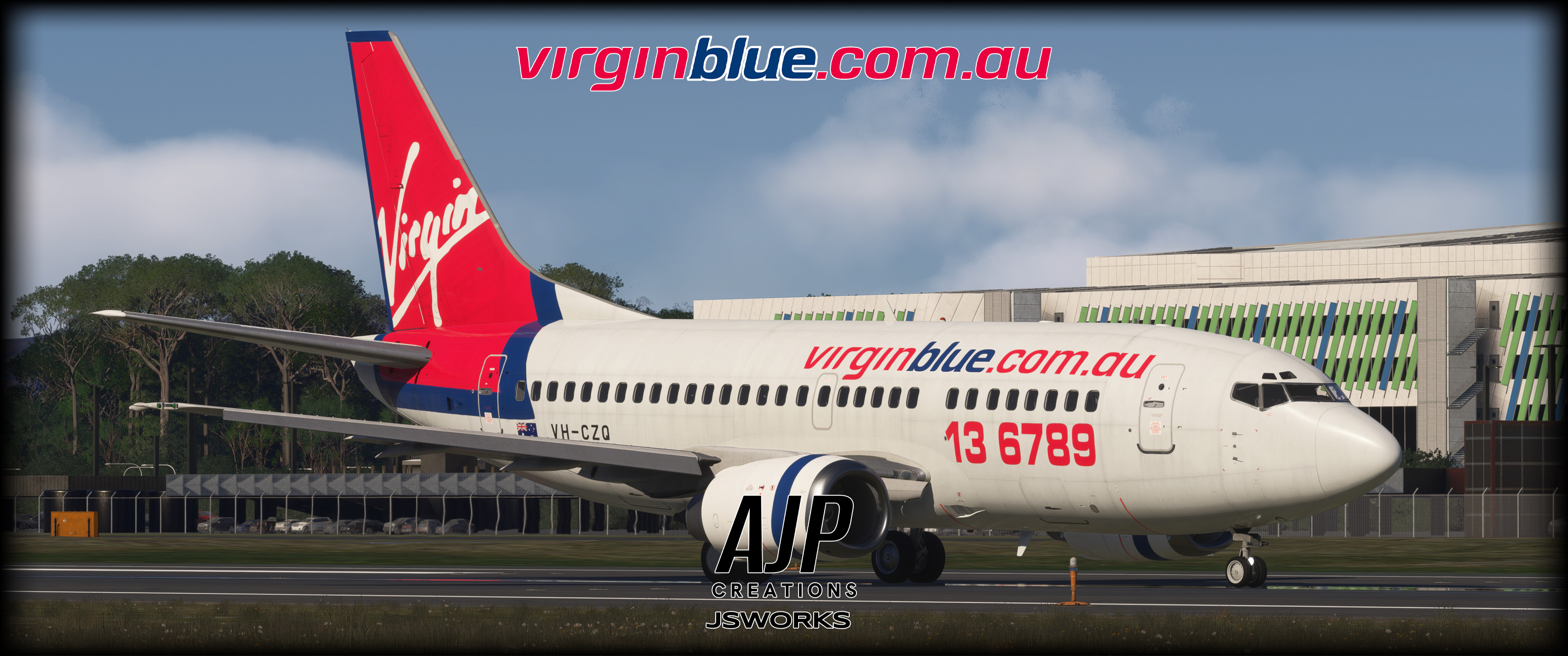 Virgin Blue - 2-Pack - Boeing 737-500 - Aircraft Liveries for MSFS