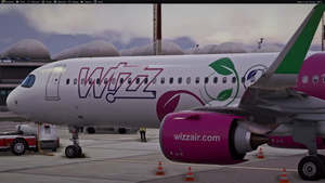 Wizz Air Malta 9H-WNM Fly the Greenest livery Inibuilds A321LR MSFS2024 (with cabin) thumbnail 3