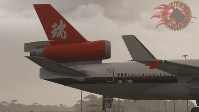 Wolf.Tex Swissair Asia Chocolate MD-11 Reg HB-IWM For New Art [With Cabin]