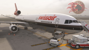 Wolf.Tex Swissair Chocolate[Old color] MD-11 Reg HB-IWI For New Art [With Cabin] thumbnail 2