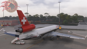 Wolf.Tex Swissair Chocolate[Old color] MD-11 Reg HB-IWI For New Art [With Cabin] thumbnail 4