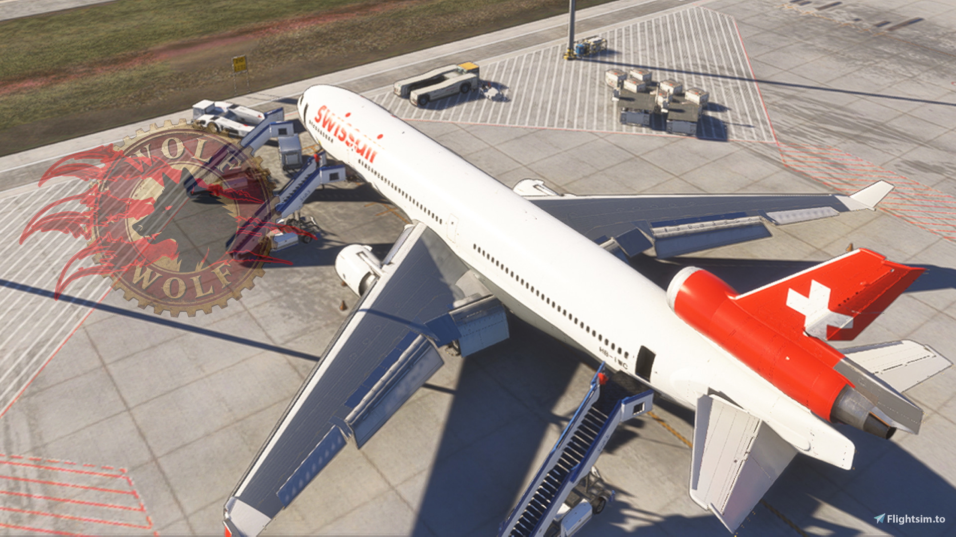 Wolf.Tex Swissair MD-11 Reg HB-IWC For New Art [With 1995 version