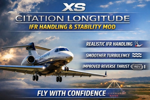 XS - Citation Longitude  IFR Handling & Stability MOD V.1.0