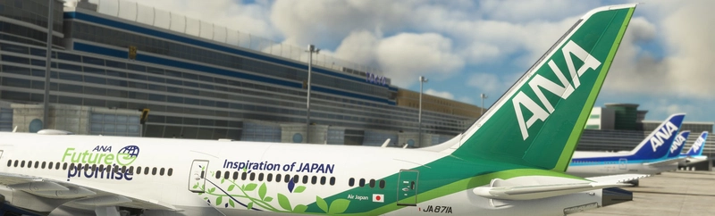 ANAグリーンジェット787-9 ANA、緑の787「グリーンジェット」お披露目 サステナビリティを機内外
