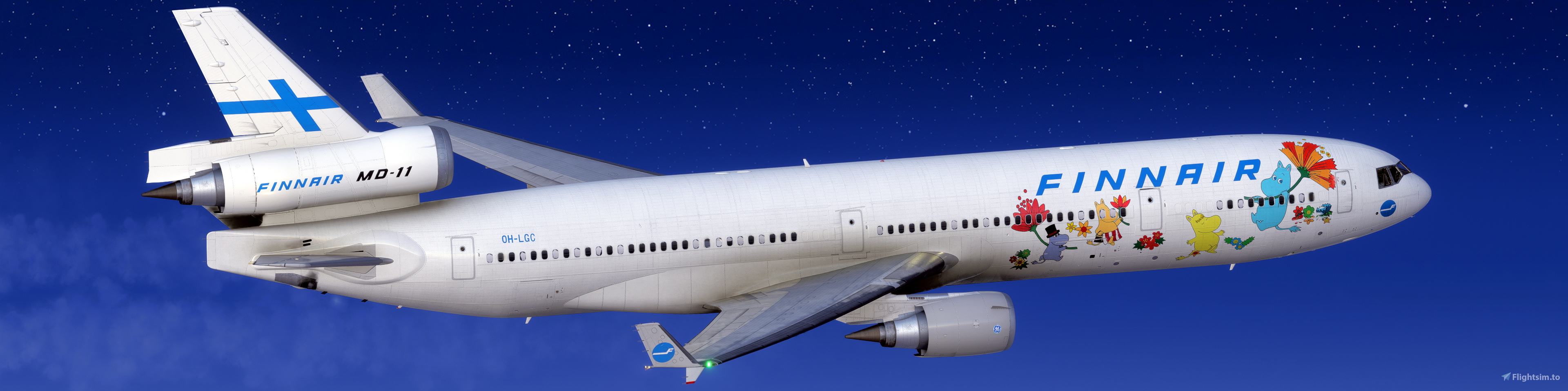 Finnair | 0H-LGC 'Moomins' | TFDi MD-11 | + Cabin - Aircraft