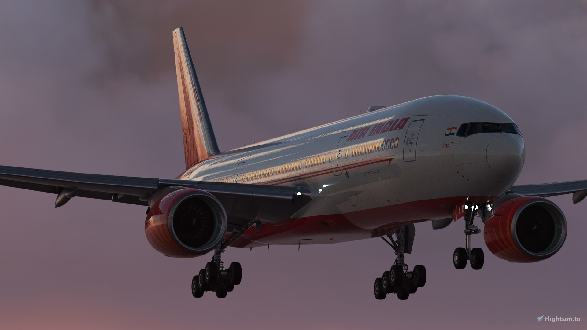 航空機・ヘリコプター AIR-INDIA BOEING777-200ER Air India Boeing 777-300(ER) climbing away as AI188 bound
