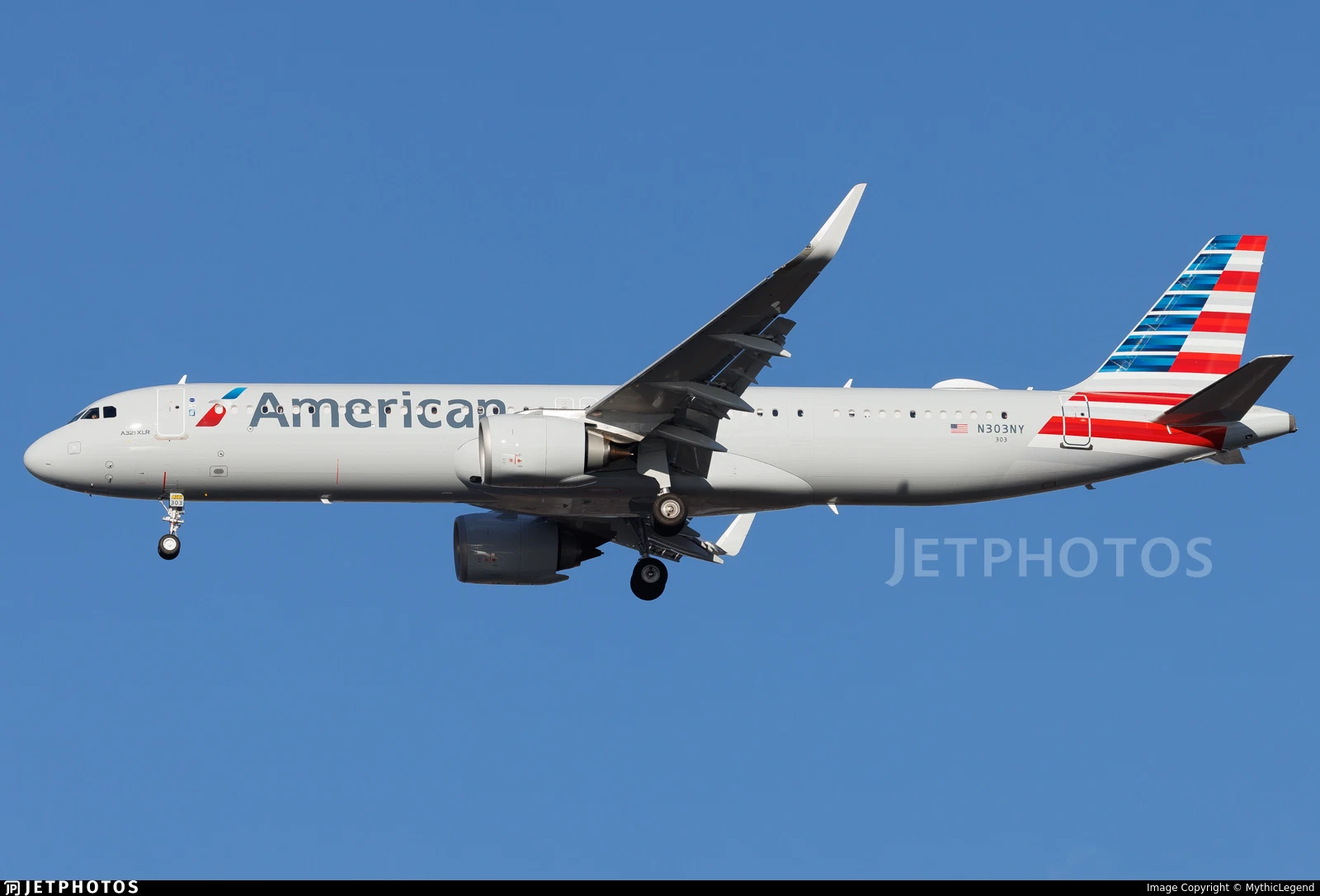 American Airlines A321 XLR N303NY