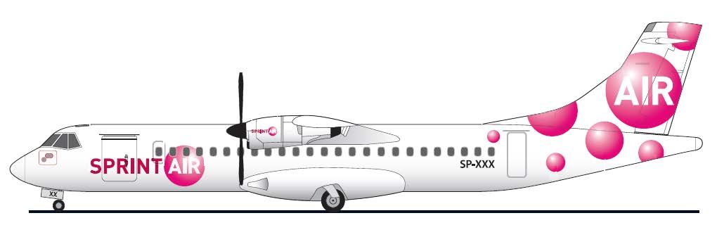 ATR 72/42-600 Sprintair lackierung