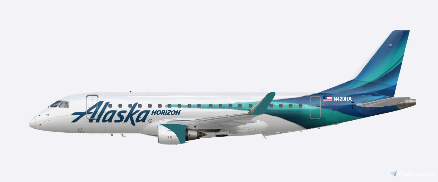 Alaska New Dreamliner Livery - ERJ-175