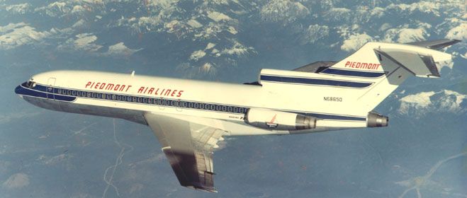 Piedmont Airlines 727-100 livery