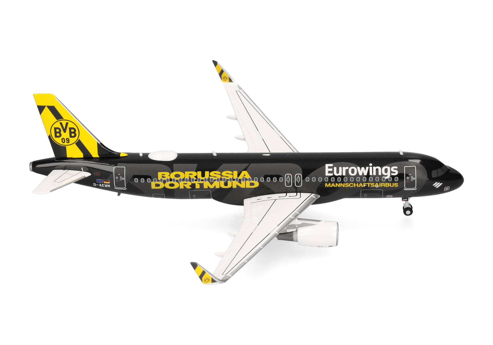 Eurowings BVB Mannschaftsairbus 2025 D-AEWM