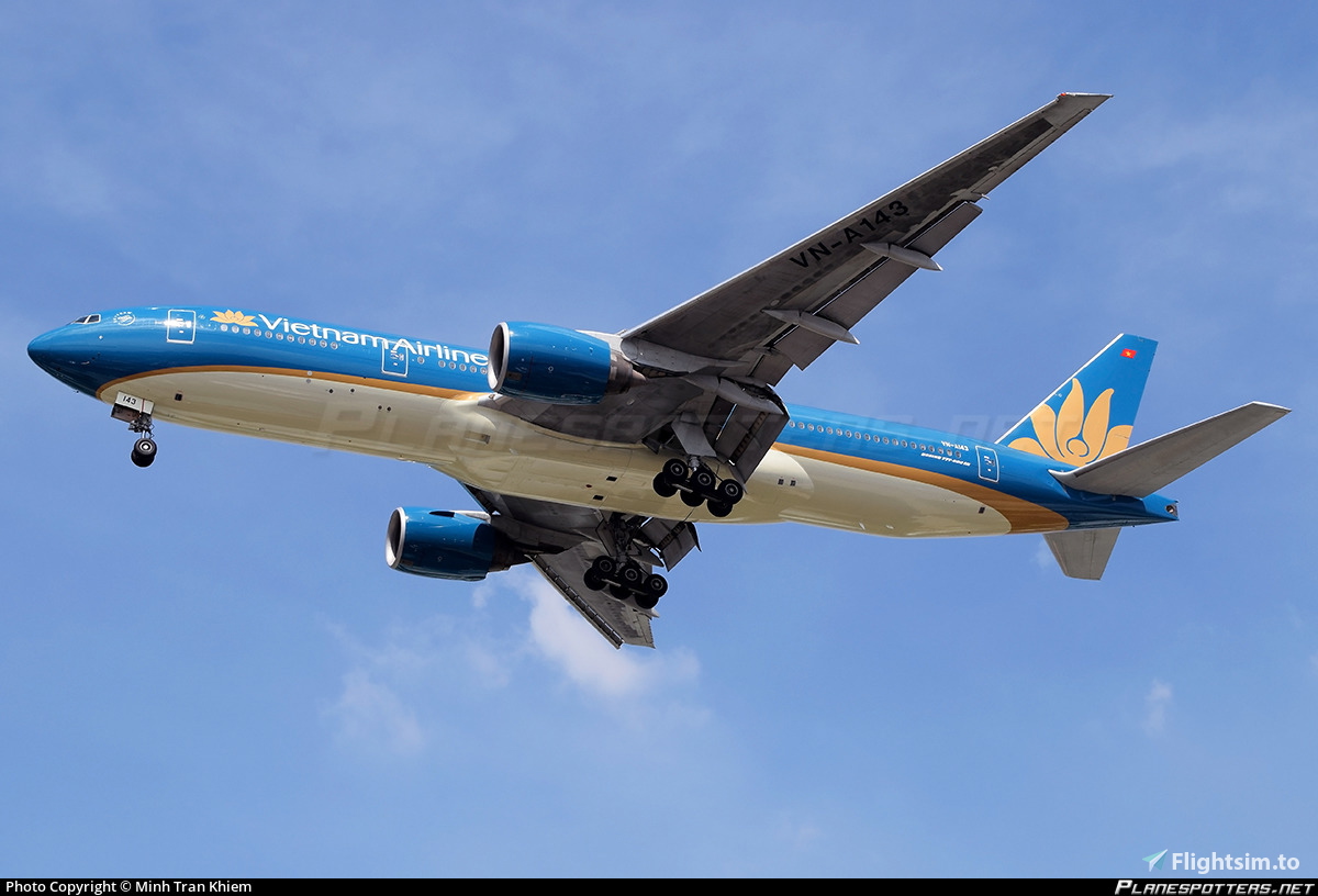 PMDG 777 | VN-A143 | Vietnam Airlines [White bottom livery varient]