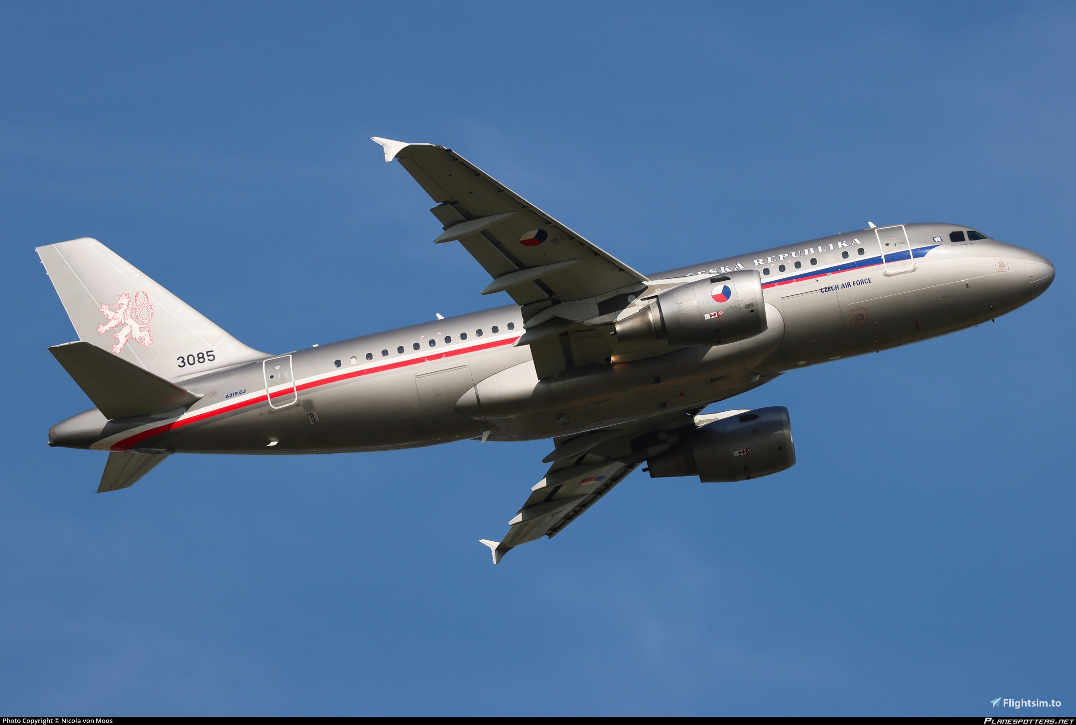 Airbus A319-100 ACJ Czech Air Force 3085