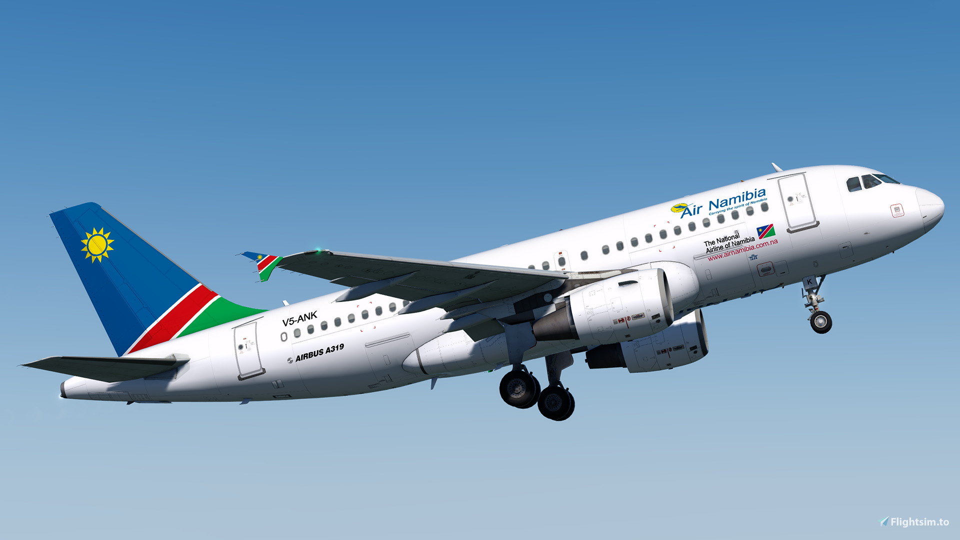 Air Namibia A319 Fenix