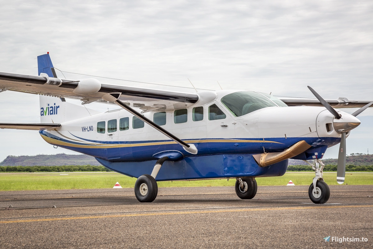Aviair Livery for the Black Square Caravan Professional for MSFS 2024