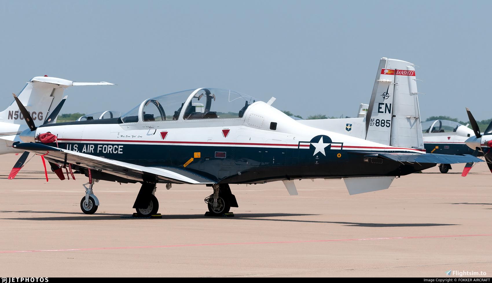 Blackbird Sim T6 Texan ADV - 07-3885 - Sheppard AFB Banshees