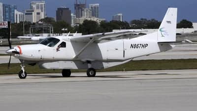Black square Caravan Professional (Cargomaster)-N867HP-Aztec Airways