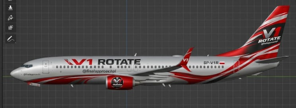PAID COMMISSION – Custom PMDG 737-800  Livery for V1 ROTATE | MSFS 2024