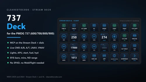 New and free: 737 Deck for the PMDG 737