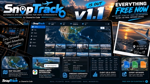 SnapTrack 1.1 is out, and everything is free now 📍✈️